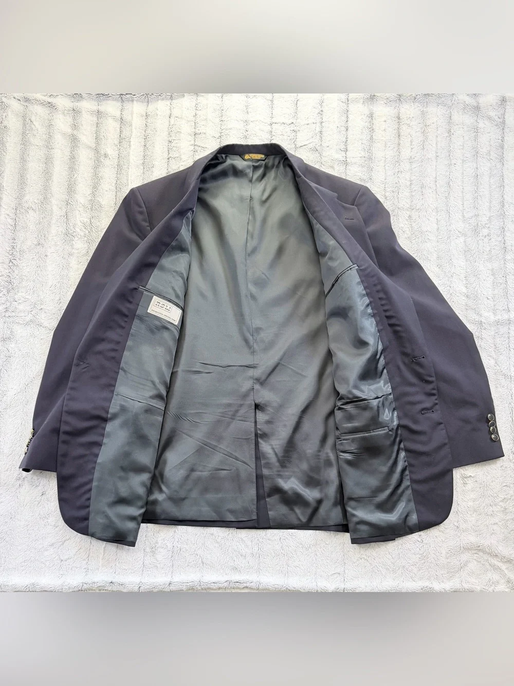 Vintage RSM Rochester Special Man 100% pure wool navy blazer big & tall